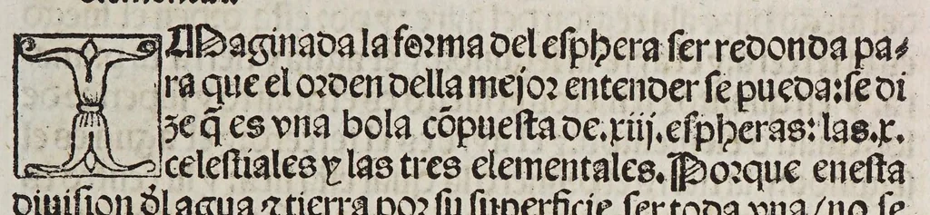 An illustration from Tratado del esphera y del arte del marear : con el regimie[n]to de las alturas : co[n] algu[n]as reglas nueuame[n]te escritas muy necessarias, 1535, leaf 15