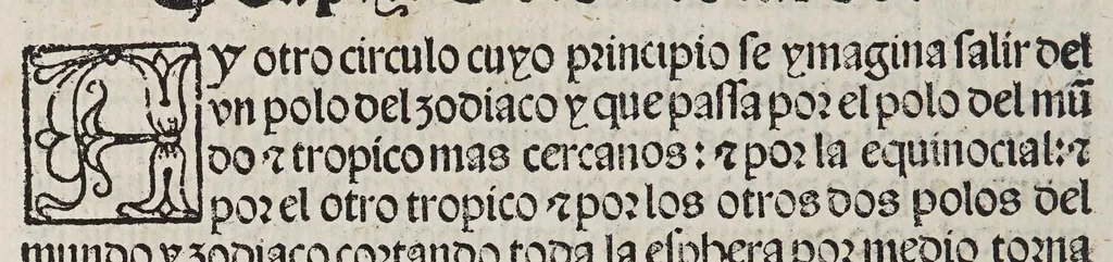 An illustration from Tratado del esphera y del arte del marear : con el regimie[n]to de las alturas : co[n] algu[n]as reglas nueuame[n]te escritas muy necessarias, 1535, leaf 30