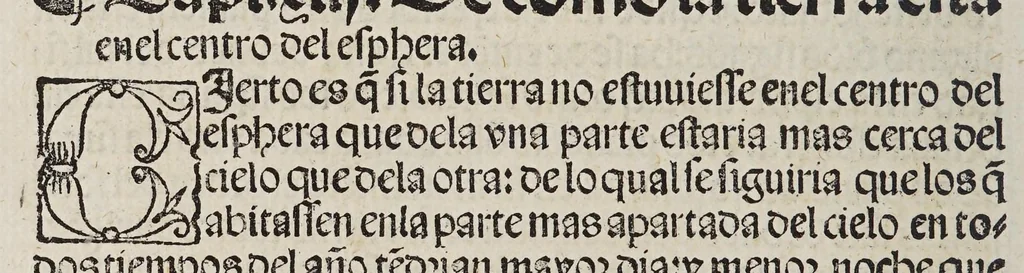 An illustration from Tratado del esphera y del arte del marear : con el regimie[n]to de las alturas : co[n] algu[n]as reglas nueuame[n]te escritas muy necessarias, 1535, leaf 34