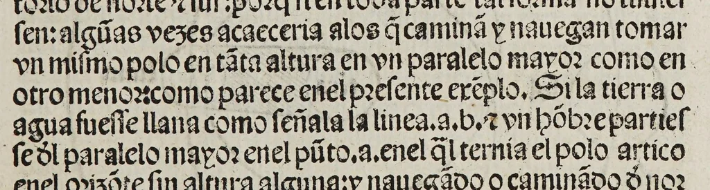 An illustration from Tratado del esphera y del arte del marear : con el regimie[n]to de las alturas : co[n] algu[n]as reglas nueuame[n]te escritas muy necessarias, 1535, leaf 37