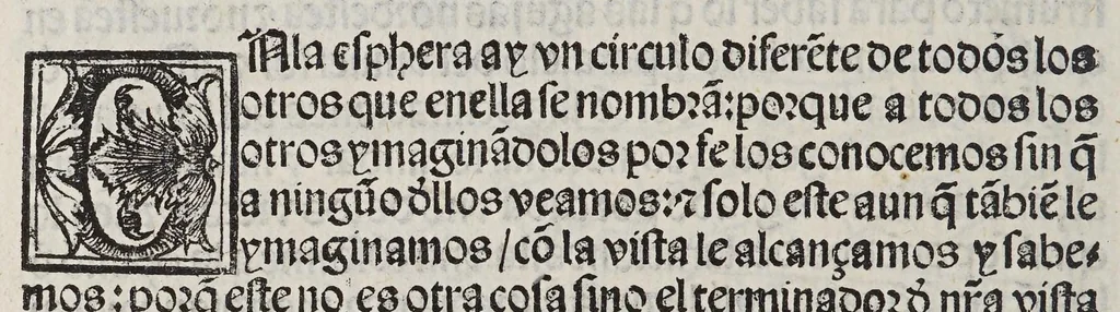 An illustration from Tratado del esphera y del arte del marear : con el regimie[n]to de las alturas : co[n] algu[n]as reglas nueuame[n]te escritas muy necessarias, 1535, leaf 58