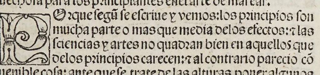 An illustration from Tratado del esphera y del arte del marear : con el regimie[n]to de las alturas : co[n] algu[n]as reglas nueuame[n]te escritas muy necessarias, 1535, leaf 63