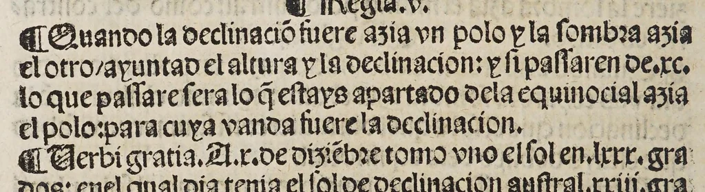 An illustration from Tratado del esphera y del arte del marear : con el regimie[n]to de las alturas : co[n] algu[n]as reglas nueuame[n]te escritas muy necessarias, 1535, leaf 78