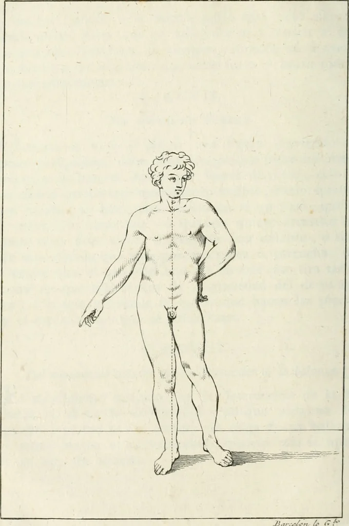 An illustration from El tratado de la pintura, 1784, leaf 161