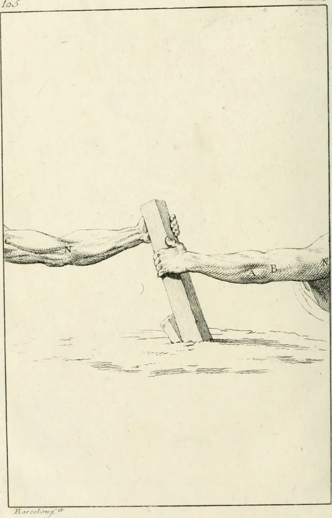 An illustration from El tratado de la pintura, 1784, leaf 177
