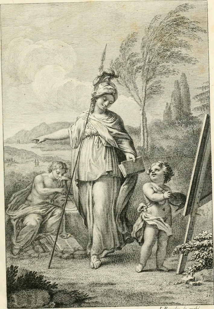 An illustration from El tratado de la pintura, 1784, leaf 4
