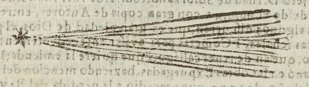 An illustration from Tratado unico, y singular del origen de los Indios Occidentales del Piru, Mexico, Santa Fe, y Chile, 1681, leaf 185