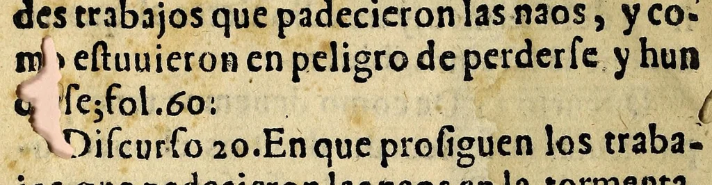 An illustration from Tratado verdadero del viage y nauegacion deste año de seiscientos y veinte y dos, que hizo la flota de Nueua España, y Honduras, general della Fernando de Sosa ..., 1623, leaf 164