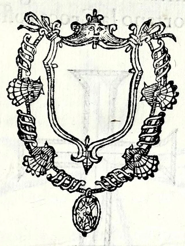 An illustration from Trattato de gli huomini illvstri di Bologna : diviso in tre parti : nella prima parte si contegono i prelati, nella seconda i titolari, & nella terza i dottori, i caualieri, i capitani, et il senato, 1590, leaf 125