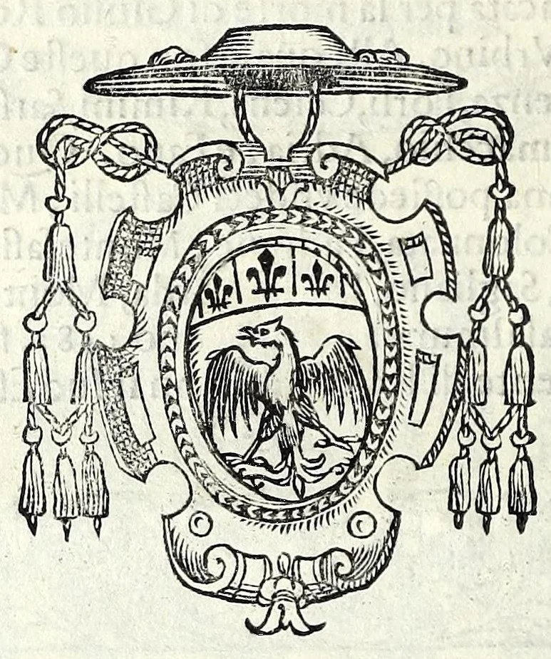 An illustration from Trattato de gli huomini illvstri di Bologna : diviso in tre parti : nella prima parte si contegono i prelati, nella seconda i titolari, & nella terza i dottori, i caualieri, i capitani, et il senato, 1590, leaf 32