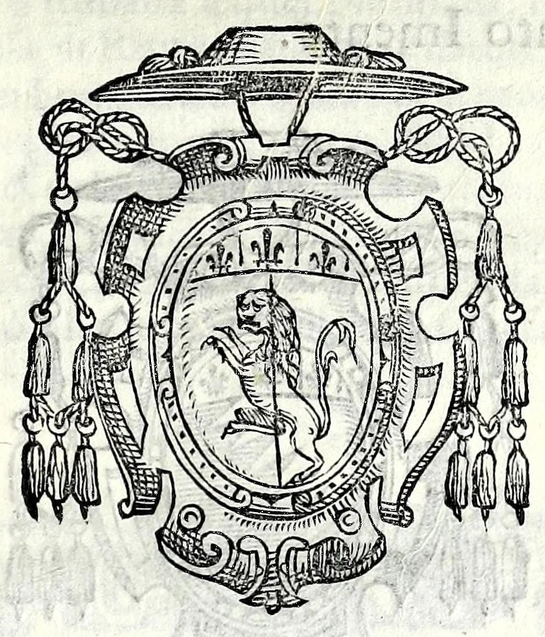 An illustration from Trattato de gli huomini illvstri di Bologna : diviso in tre parti : nella prima parte si contegono i prelati, nella seconda i titolari, & nella terza i dottori, i caualieri, i capitani, et il senato, 1590, leaf 33