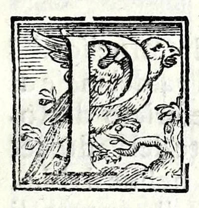 An illustration from Trattato de gli huomini illvstri di Bologna : diviso in tre parti : nella prima parte si contegono i prelati, nella seconda i titolari, & nella terza i dottori, i caualieri, i capitani, et il senato, 1590, leaf 57