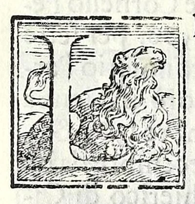 An illustration from Trattato de gli huomini illvstri di Bologna : diviso in tre parti : nella prima parte si contegono i prelati, nella seconda i titolari, & nella terza i dottori, i caualieri, i capitani, et il senato, 1590, leaf 60