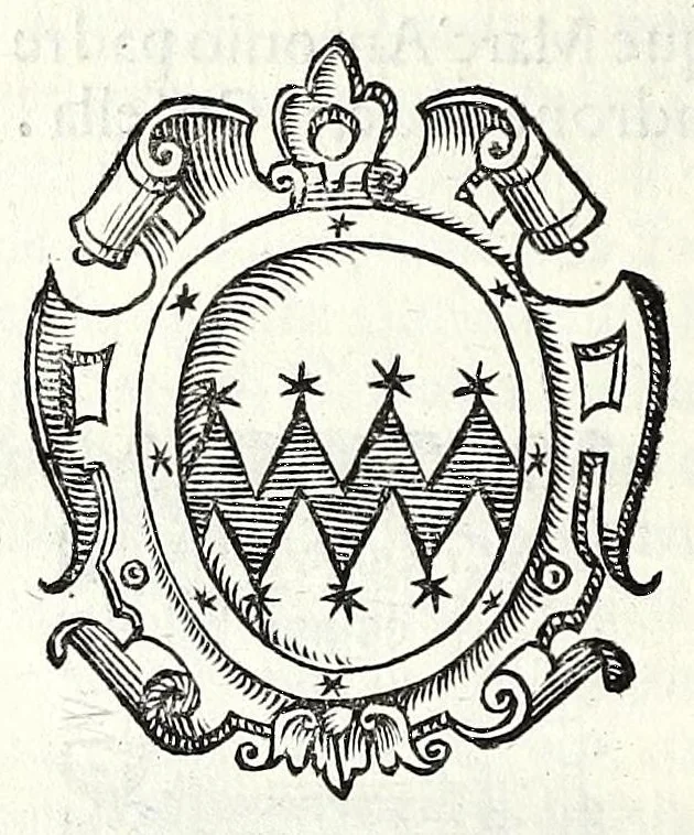 An illustration from Trattato de gli huomini illvstri di Bologna : diviso in tre parti : nella prima parte si contegono i prelati, nella seconda i titolari, & nella terza i dottori, i caualieri, i capitani, et il senato, 1590, leaf 92
