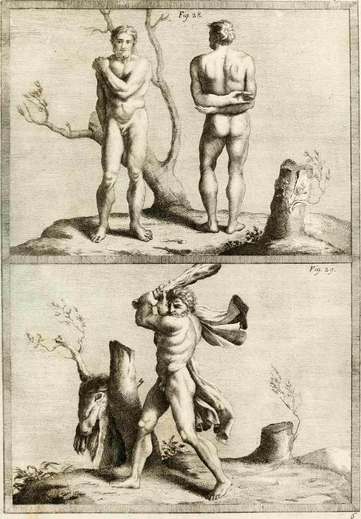 An illustration from Trattato della pittura, 1786, leaf 104