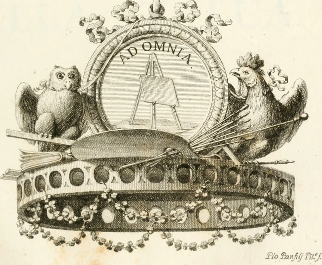 An illustration from Trattato della pittura, 1786, leaf 176
