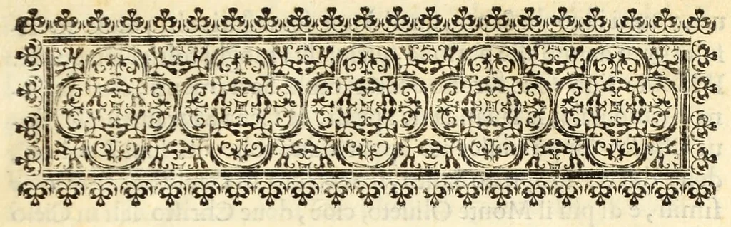 An illustration from Trattato delle piante & immagini de sacri edifizi di Terra Santa : disegnate in Ierusalemme secondo le regole della prospettiua, & uera misura della lor grandezza, 1620, leaf 9