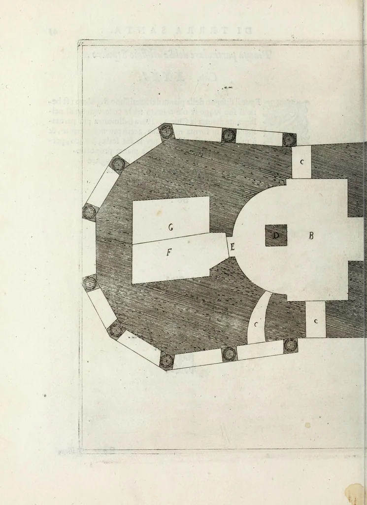 An illustration from Trattato delle piante & immagini de sacri edifizi di Terra Santa, 1620, leaf 108