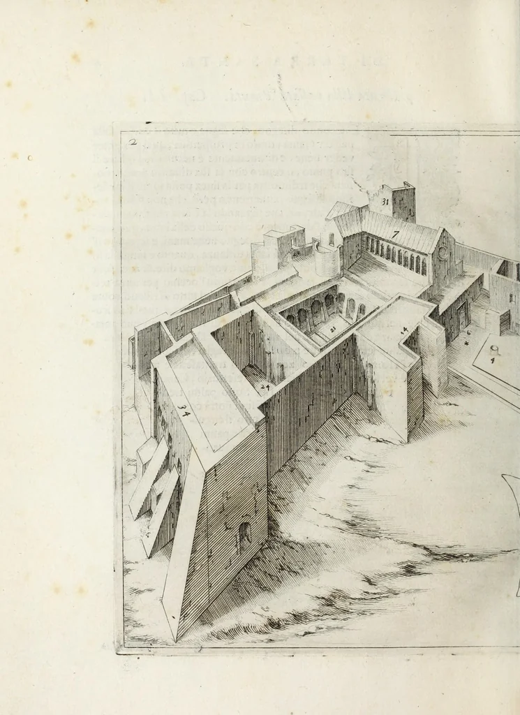 An illustration from Trattato delle piante & immagini de sacri edifizi di Terra Santa, 1620, leaf 22