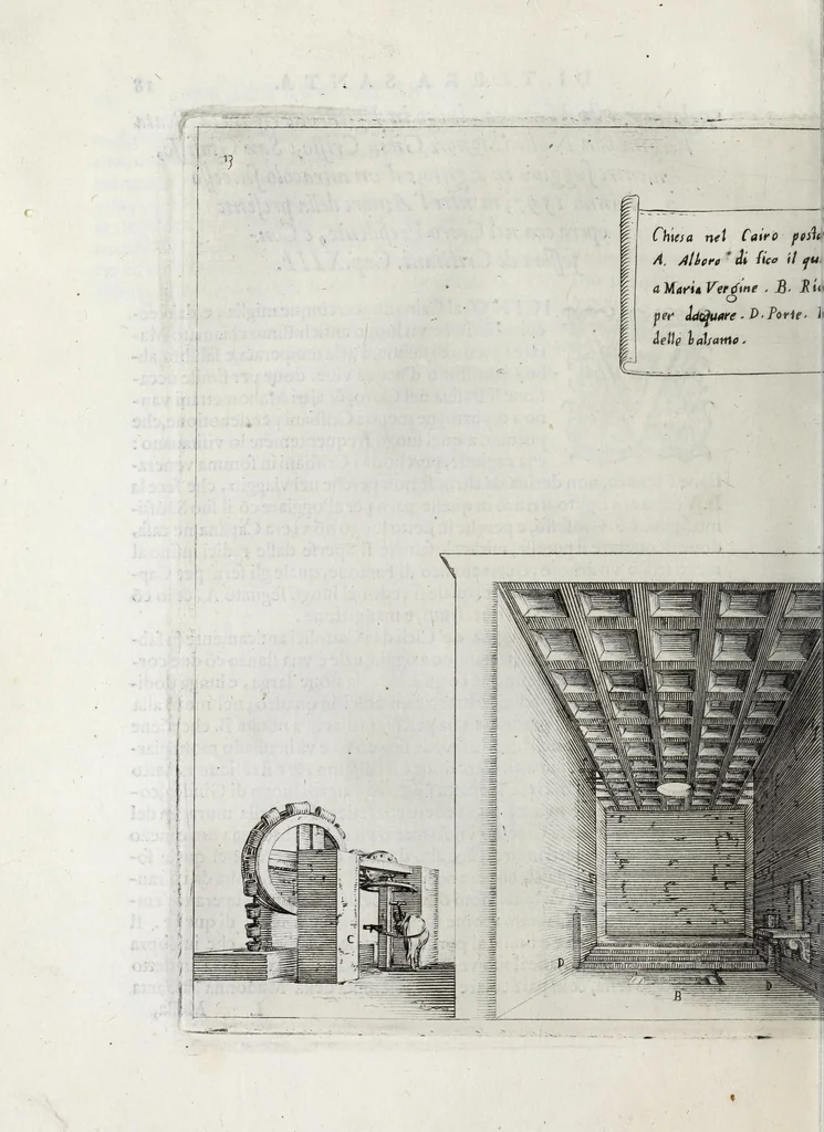 An illustration from Trattato delle piante & immagini de sacri edifizi di Terra Santa, 1620, leaf 48