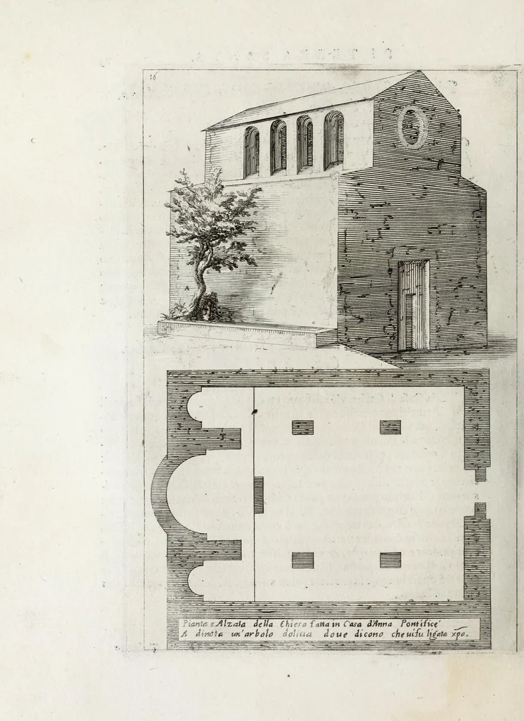 An illustration from Trattato delle piante & immagini de sacri edifizi di Terra Santa, 1620, leaf 58