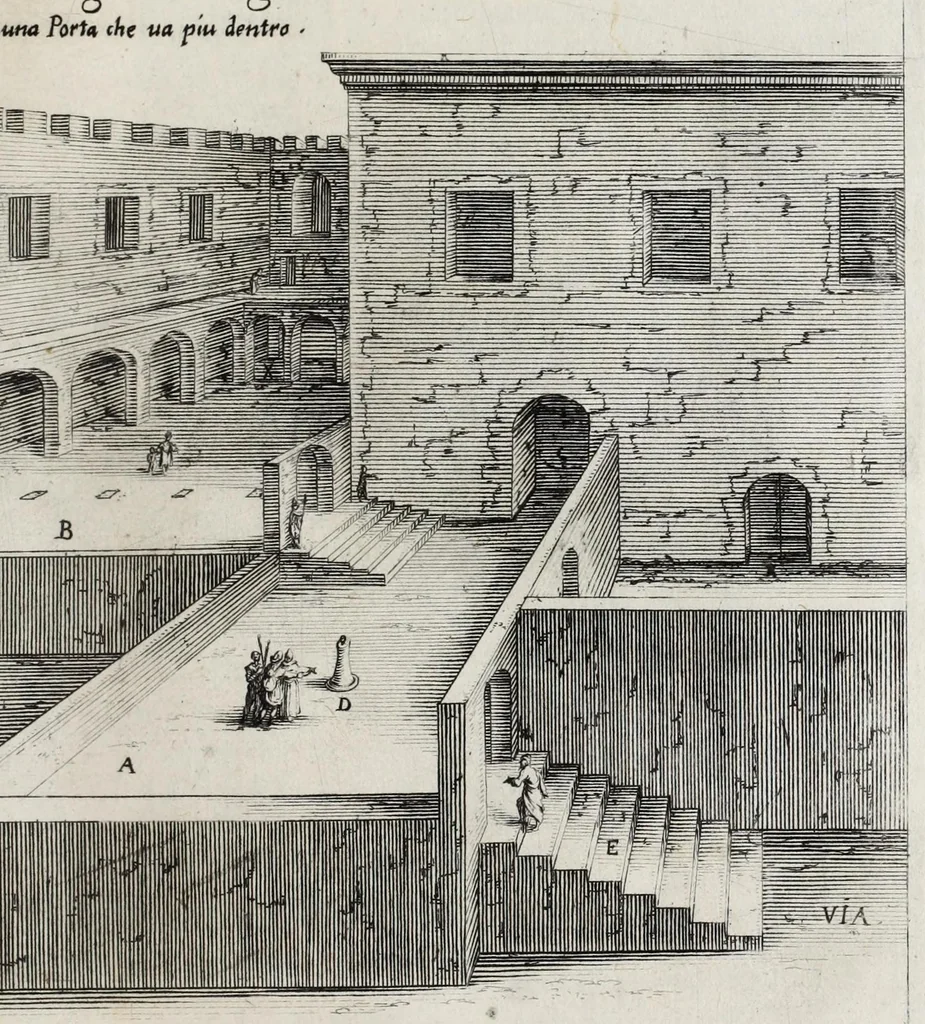 An illustration from Trattato delle piante & immagini de sacri edifizi di Terra Santa, 1620, leaf 63