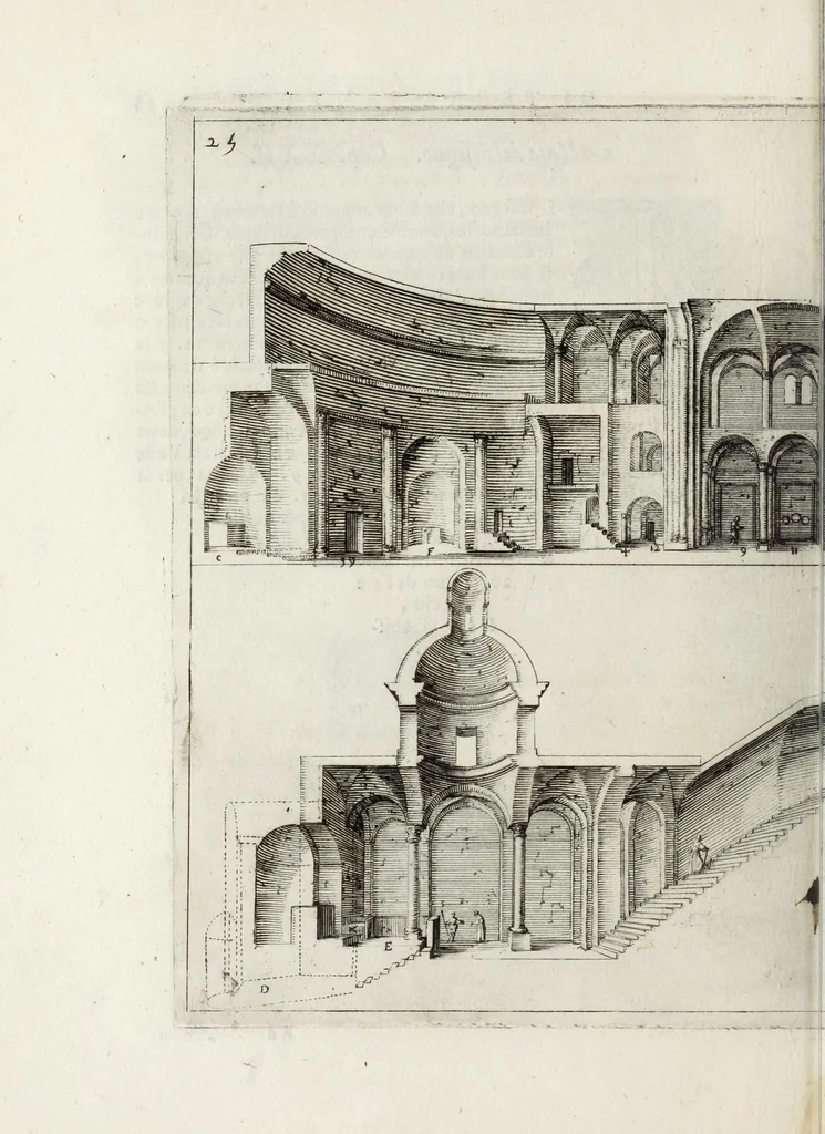 An illustration from Trattato delle piante & immagini de sacri edifizi di Terra Santa, 1620, leaf 94