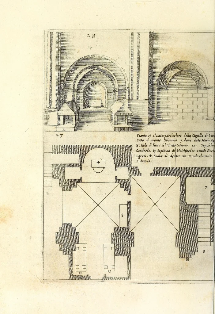 An illustration from Trattato delle piante & immagini de sacri edifizi di Terra Santa, 1620, leaf 102