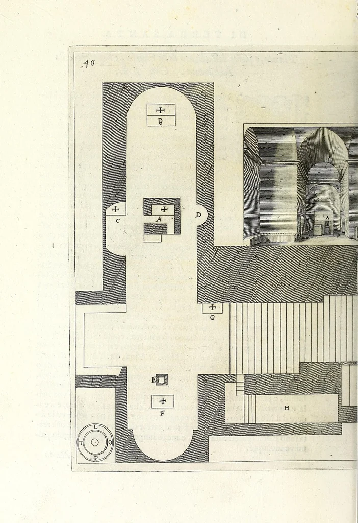 An illustration from Trattato delle piante & immagini de sacri edifizi di Terra Santa, 1620, leaf 136