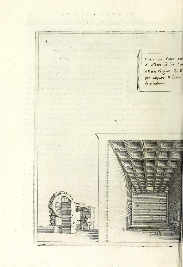 An illustration from Trattato delle piante & immagini de sacri edifizi di Terra Santa, 1620, leaf 48