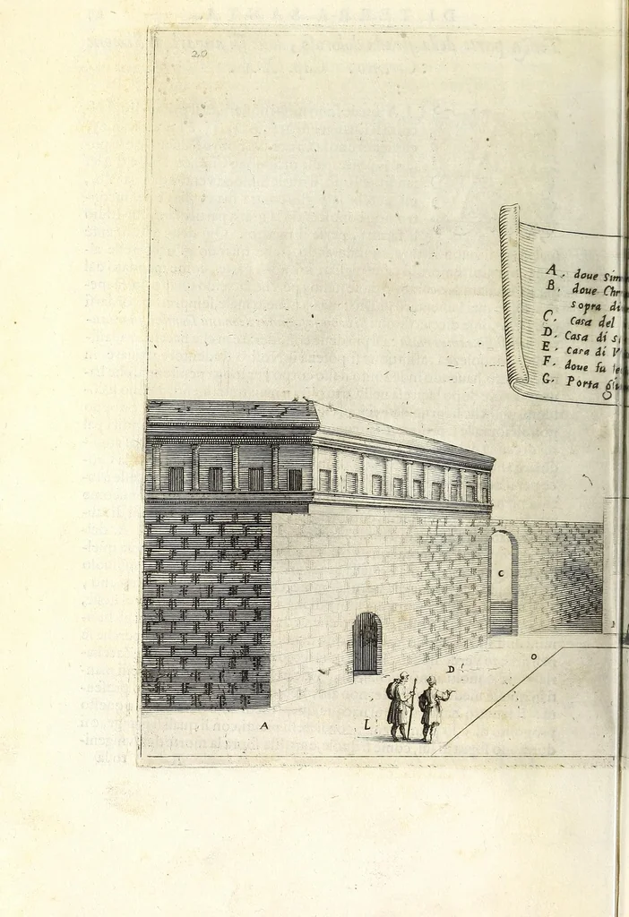 An illustration from Trattato delle piante & immagini de sacri edifizi di Terra Santa, 1620, leaf 70