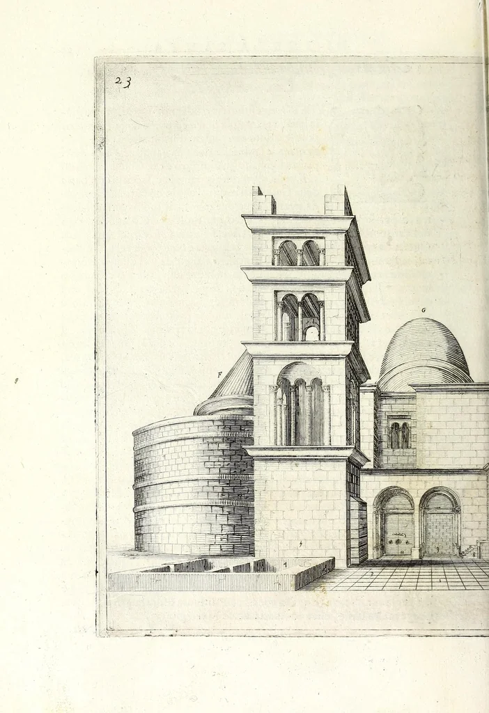 An illustration from Trattato delle piante & immagini de sacri edifizi di Terra Santa, 1620, leaf 86