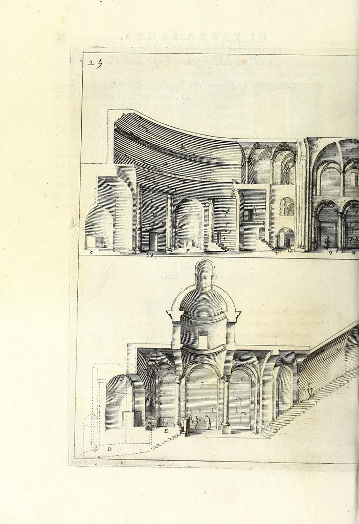An illustration from Trattato delle piante & immagini de sacri edifizi di Terra Santa, 1620, leaf 94