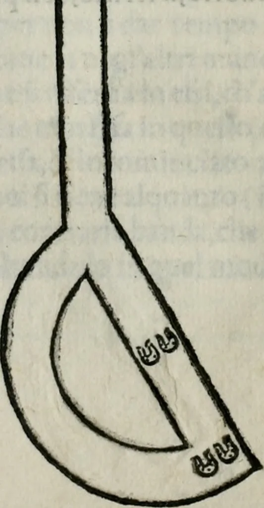 An illustration from Trattato dell'imbrigliare, maneggiare, et ferrare cavalli : diviso in tre parti, con alcvni discorsi sopra la natura di caualli, con disegni di briglie, maneggi, & di caualieri a cauallo, & de ferri d'esso, 1556, leaf 101