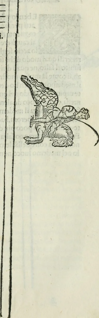 An illustration from Trattato dell'imbrigliare, maneggiare, et ferrare cavalli : diviso in tre parti, con alcvni discorsi sopra la natura di caualli, con disegni di briglie, maneggi, & di caualieri a cauallo, & de ferri d'esso, 1556, leaf 130