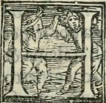 An illustration from Trattato dell'imbrigliare, maneggiare, et ferrare cavalli : diviso in tre parti, con alcvni discorsi sopra la natura di caualli, con disegni di briglie, maneggi, & di caualieri a cauallo, & de ferri d'esso, 1556, leaf 32