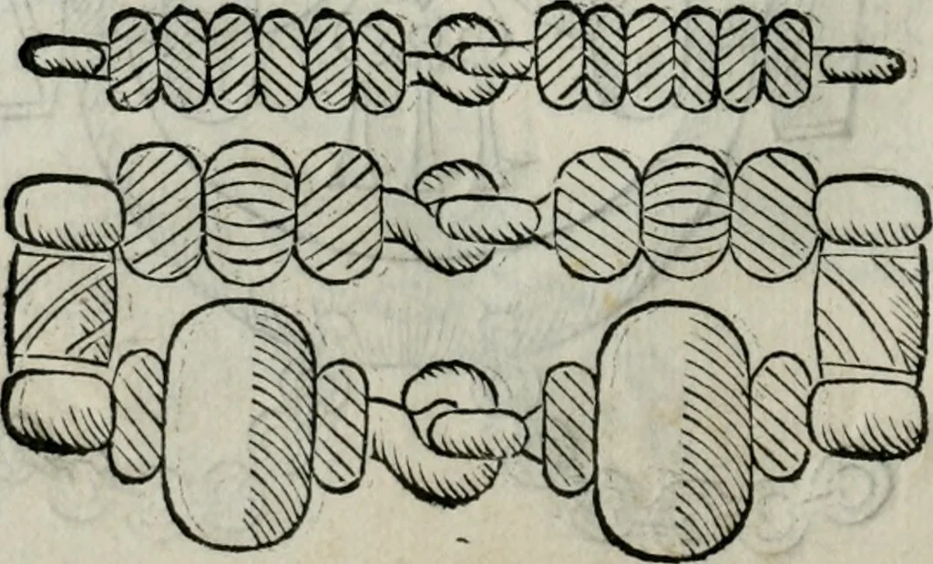 An illustration from Trattato dell'imbrigliare, maneggiare, et ferrare cavalli : diviso in tre parti, con alcvni discorsi sopra la natura di caualli, con disegni di briglie, maneggi, & di caualieri a cauallo, & de ferri d'esso, 1556, leaf 95