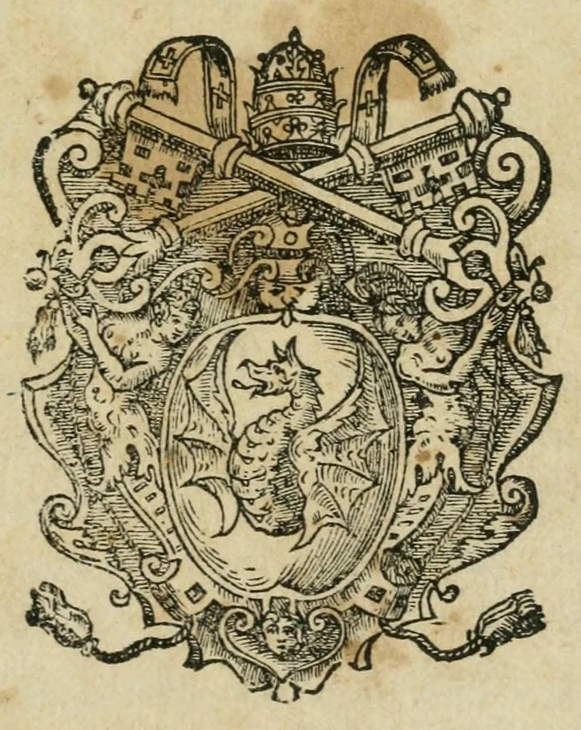 An illustration from Trattato di Camillo Agrippa milanese di trasportar la gvglia in sv la piazza di San Pietro .., 1583, leaf 5