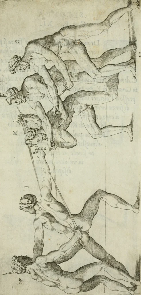 An illustration from Trattato di scientia d'arme : con vn dialogo di filosofia, 1553, leaf 104