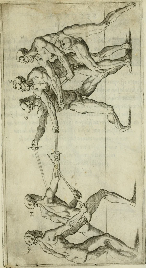 An illustration from Trattato di scientia d'arme : con vn dialogo di filosofia, 1553, leaf 106