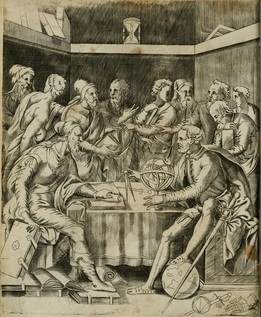An illustration from Trattato di scientia d'arme : con vn dialogo di filosofia, 1553, leaf 11