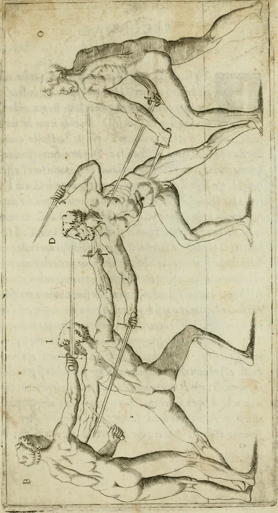 An illustration from Trattato di scientia d'arme : con vn dialogo di filosofia, 1553, leaf 110