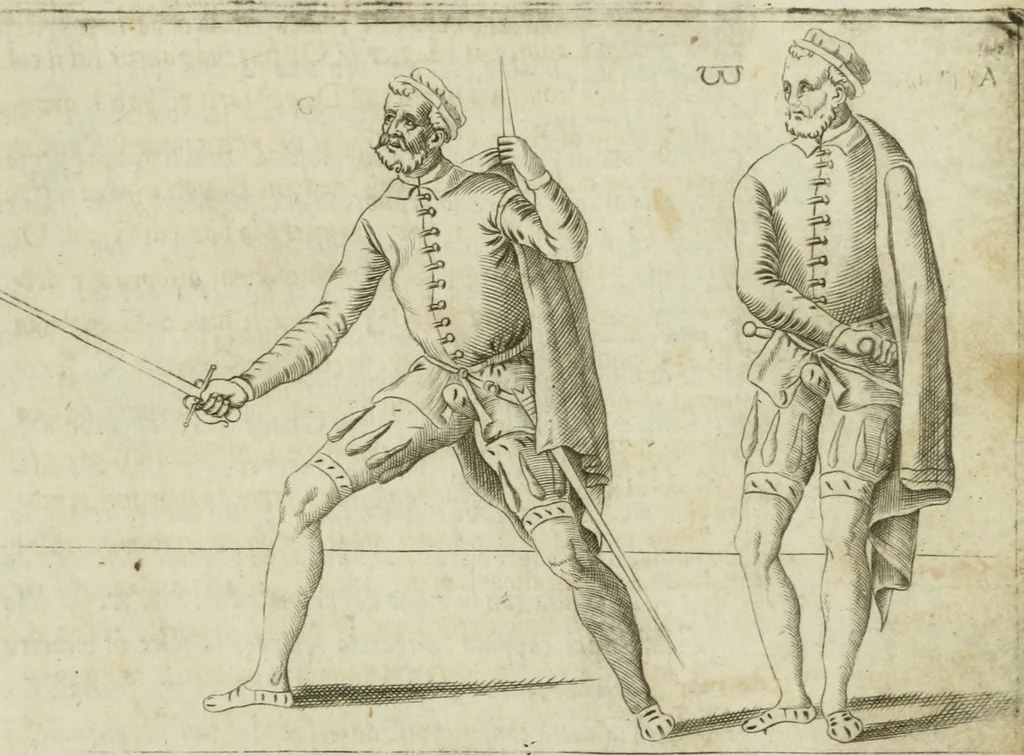 An illustration from Trattato di scientia d'arme : con vn dialogo di filosofia, 1553, leaf 112