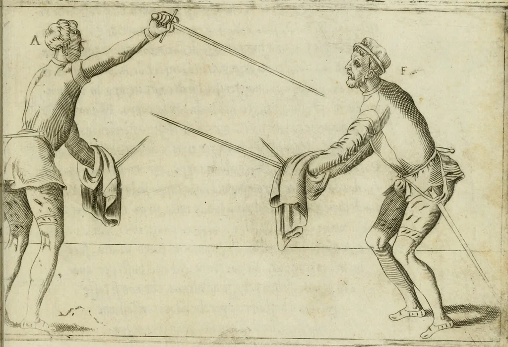 An illustration from Trattato di scientia d'arme : con vn dialogo di filosofia, 1553, leaf 114