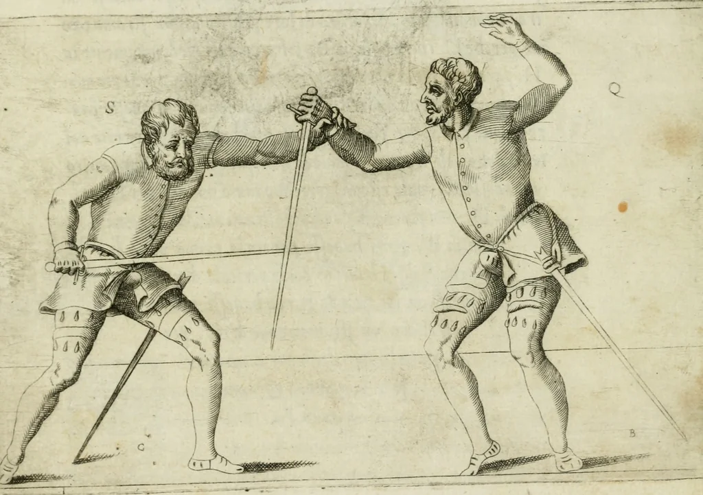 An illustration from Trattato di scientia d'arme : con vn dialogo di filosofia, 1553, leaf 120