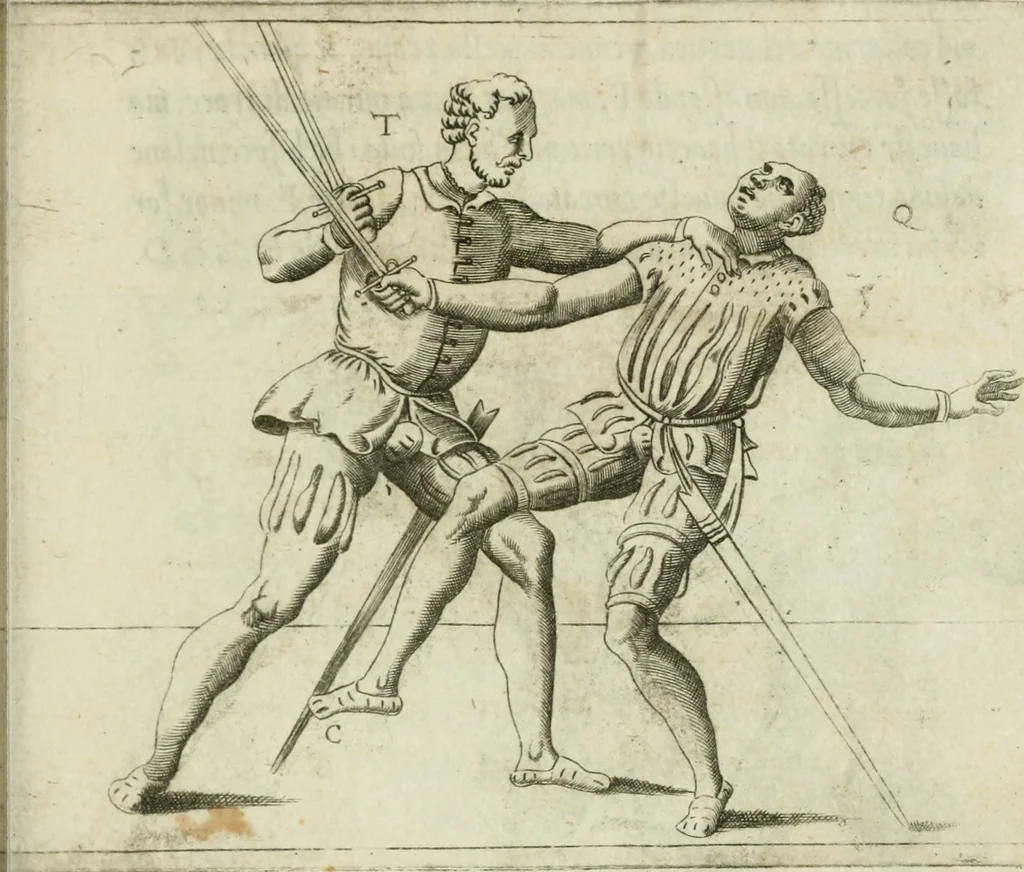 An illustration from Trattato di scientia d'arme : con vn dialogo di filosofia, 1553, leaf 122