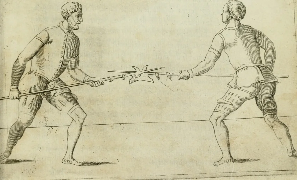 An illustration from Trattato di scientia d'arme : con vn dialogo di filosofia, 1553, leaf 130