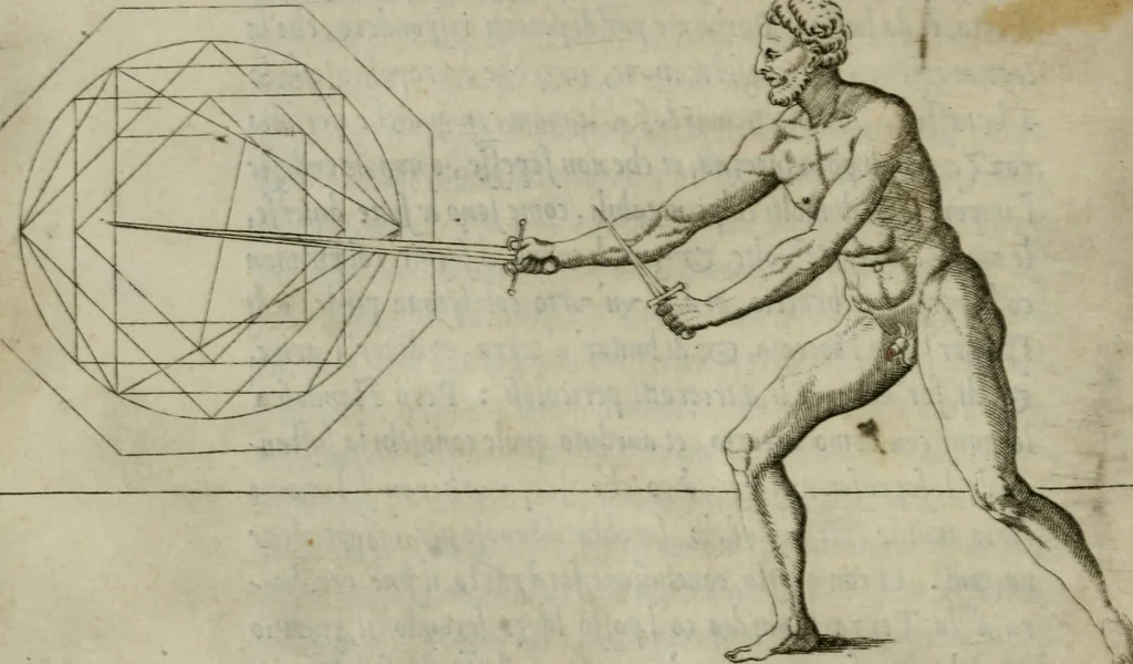 An illustration from Trattato di scientia d'arme : con vn dialogo di filosofia, 1553, leaf 39