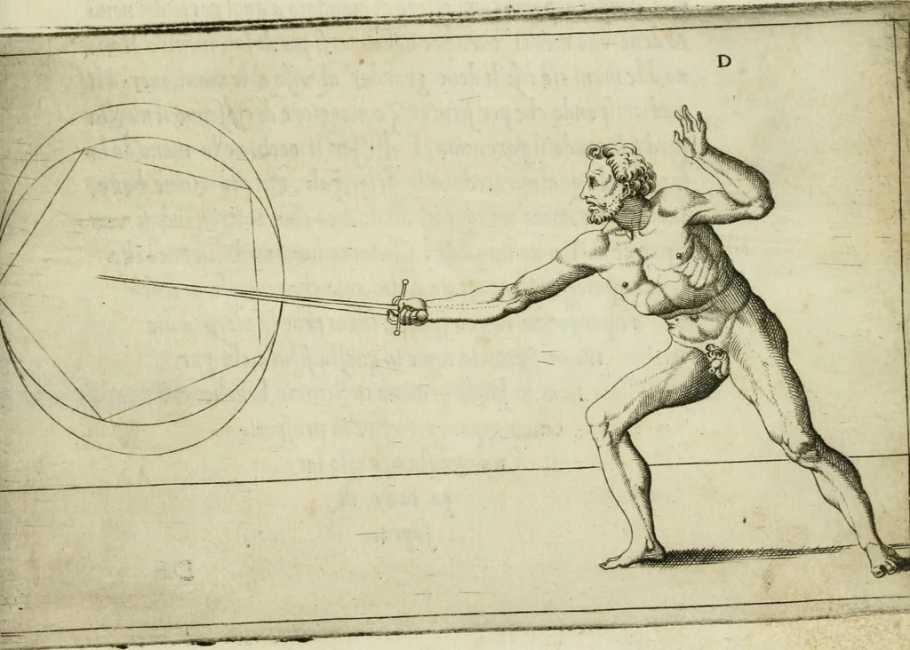 An illustration from Trattato di scientia d'arme : con vn dialogo di filosofia, 1553, leaf 42