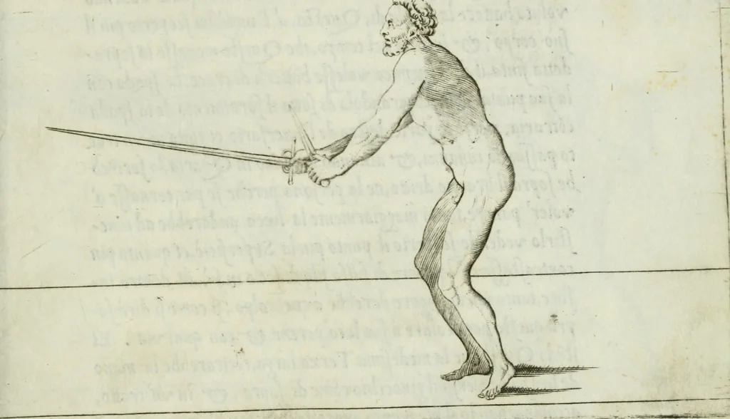 An illustration from Trattato di scientia d'arme : con vn dialogo di filosofia, 1553, leaf 46